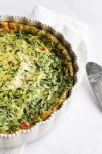 Crustless Ham and Spinach Quiche (5 Ingredients!) - Cole In The Kitchen