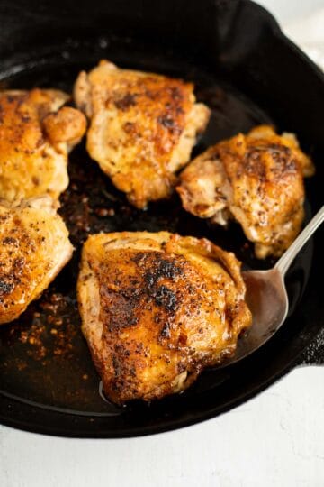Pan Seared Chicken Thighs - Cole In The Kitchen