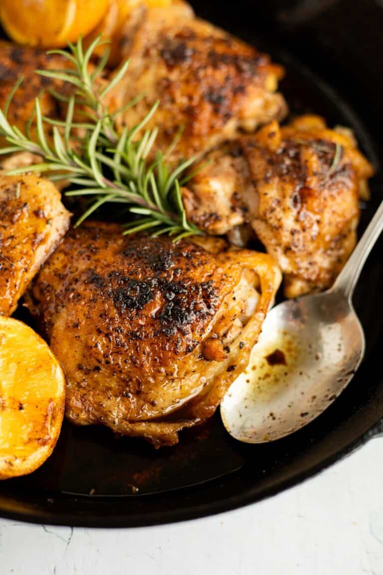Pan Seared Chicken Thighs - Cole In The Kitchen