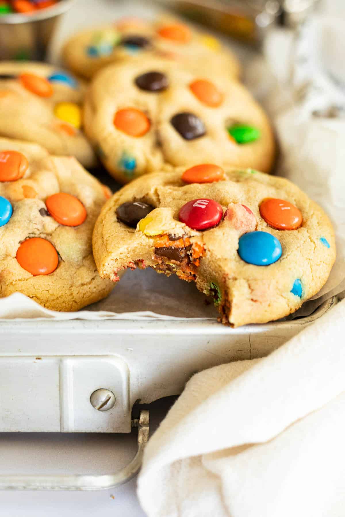 Small Batch M&M Cookies - Cole In The Kitchen